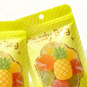 Custom Glossy Clear <b>Window</b> <b>Foil</b> Zipper Stand Up Snack Pouch Retail Display Packaging OEM Free Sample Low MOQ DDP 20Yrs Snack Bag - Product Image 3