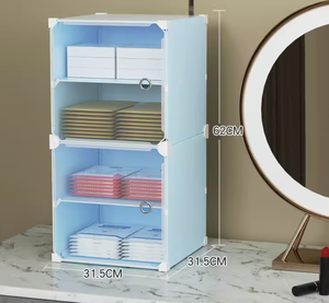 <span class=keywords><strong>Commode</strong></span> pour vêtements placard armoire et étagère panier organisateur en <span class=keywords><strong>plastique</strong></span> tiroirs armoires de rangement - Product Image 5