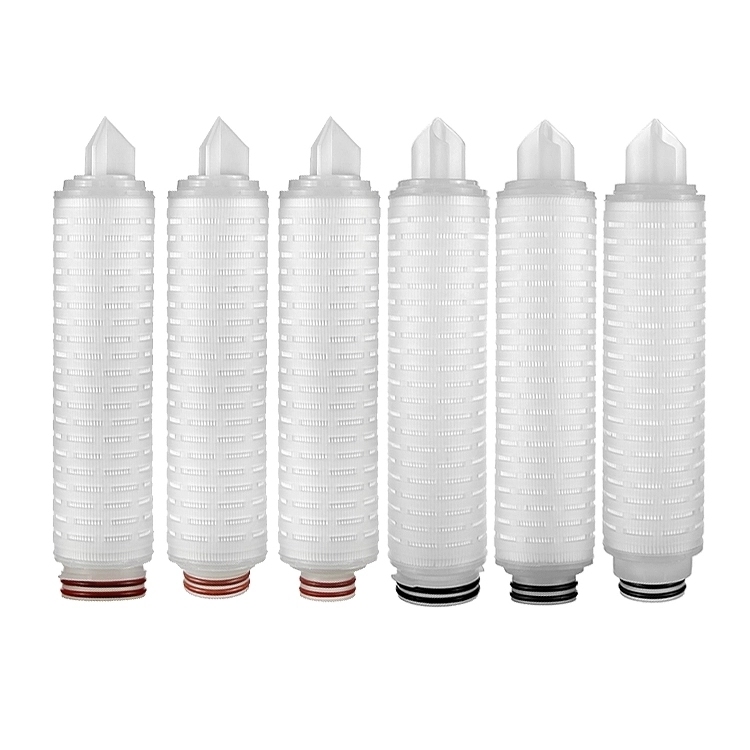 TS Filter Supply Water Filter/Wine Filter 0.22 Micron Hydrophilic PVDF Membrane Liquid Cartridge for Food   Beverage Machinery