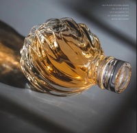Diffuseur de parfum en verre taillé texturé de luxe, personnalisable (impression sérigraphique/estampage à chaud) pour flacons premium 50ml 30ml