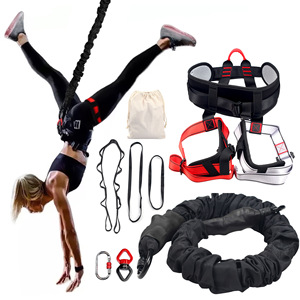Équipement complet de saut à l'élastique aérien 60kg 80kg 100kg 150lbs 200lbs, cordon de danse bungee yoga - Product Image 1
