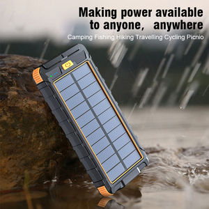 พาวเวอร์แบงค์พลังงานแสงอาทิตย์18000มิลลิแอมป์ต่อชั่วโมงพาวเวอร์แบงค์ชาร์จเร็วสถานีพลังงานพร้อมไฟฉาย - Product Image 6