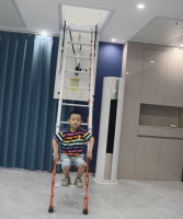 Machine de levage électrique manuelle moderne en acier inoxydable pour montage mural intérieur de villa, outil de nivellement à levage pneumatique pour montage supérieur DIY