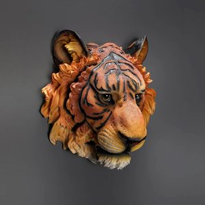 Châu Âu Nhà Mô Phỏng Động Vật Đầu Thanh Quán Cà Phê Câu Lạc Bộ Thực Tế <span class=keywords><strong>3D</strong></span> Động Vật Đầu Tường Trang Trí Nhà Máy Bán Hàng Trực Tiếp - Product Image 2