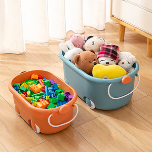 Công Suất Lớn Dễ Thương Chim Cánh Cụt Lưu Trữ Hộp Bánh Xe PP Nhựa Container Cho Home Sử Dụng-Cho Đồ Ăn Nhẹ Bé Quần Áo Đồ Lặt Vặt Tổ Chức - Product Image 6