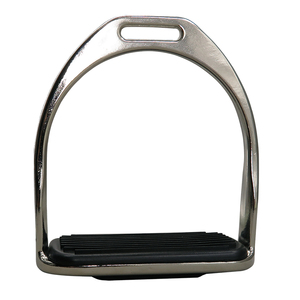 Ekay Iron <span class=keywords><strong>Horse</strong></span> <span class=keywords><strong>Stirrup</strong></span> Dengan Lapisan Nikel. Dengan Bantalan Karet Hitam. Peralatan Berkuda. Produk Berkuda. ST2112 - Product Image 2