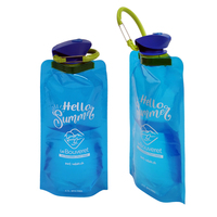 Doypack transparent personnalisé écologique avec bec verseur, résistant à l'humidité, de qualité alimentaire, pour boissons, en aluminium laminé, gravure