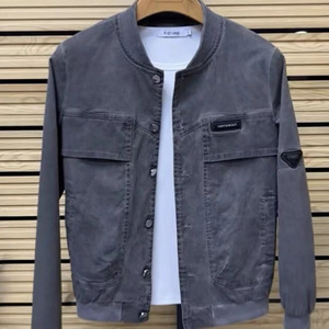 Nuovo Completo Moda Primavera-Autunno, Due Pezzi Comodi per <span class=keywords><strong>Uomo</strong></span>, Taglie Forti, Set Giacca e Pantaloni da Jogging - Product Image 3