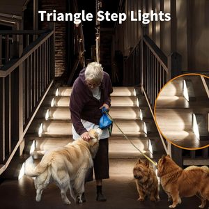 Hot Selling IP65 Waterproof Rechargeable DC Battery 3 LED Solar Step Lights for Outdoor Yard Stair Fence Garden - Product Image 6