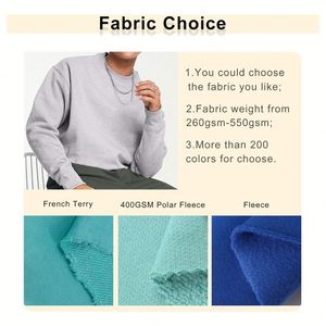 Wholesale Cropped Streetwear O-Neck Raglan Men's Winter Sweatshirt-Solid Color 100% Polyester Lightweight - Product Image 2