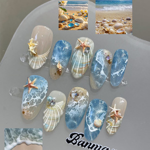 Molde de silicona estilo océano para uñas, molde 3D para tallar conchas, estrellas de mar, fácil de desmoldar, para adornos de uñas bonitos y de ensueño, herramientas de manicura - Product Image 5