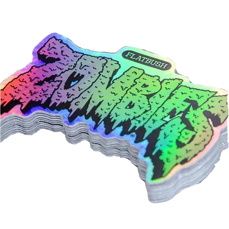 Customized Die Cut Reflective Holographic Sticker