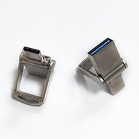 Flash Drive 2024, USB 3.0 tipe-c USB Flash Drive 2.0 4GB 128GB 2 in 1 untuk tipe-c atau Android Dual USB Logo kustom