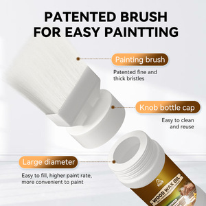 Cire liquide acrylique à base d'eau pour bois, <span class=keywords><strong>vernis</strong></span> de polissage pour meubles en acajou, peinture au pinceau résistante aux intempéries - Product Image 3