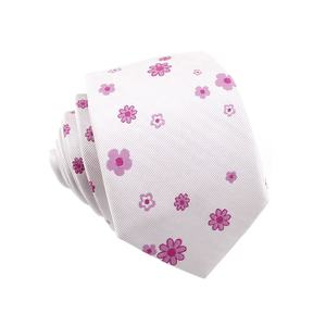 Microfibre Polyester Tissé Hommes Cravates Mince Maigre Élégant En Gros Personnalisé Blush Rose Couleur Fuchsia Floral Style Chinois <span class=keywords><strong>Cravate</strong></span> - Product Image 1