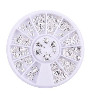 Adornos Metálicos para Uñas Serie Océano, Remaches, Estrellas de Mar, Conchas, Decoraciones Marinas, Caja de Accesorios para Manicura - Product Image 2