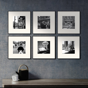 Quadro Decorativo in Stile Francese <span class=keywords><strong>Bianco</strong></span> <span class=keywords><strong>e</strong></span> <span class=keywords><strong>Nero</strong></span> per Corridoio, Camera da Letto <span class=keywords><strong>e</strong></span> Soggiorno - Product Image 1