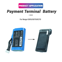 Batterie lithium-ion rechargeable Li-ion 7,4 V 2600 mAh, borne de connexion, machine K370 GX05 G870 pour les systèmes de point de vente Nexgo