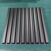 Panneaux muraux modernes d'intérieur en pvc imperméable à l'eau noir à rayures texture papier peint autocollant en pvc 3d panneaux muraux de l'usine chinoise