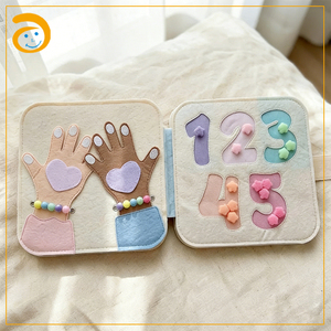 Libros Sensoriales de Fieltro Hechos a Mano de Alta Calidad, Personalizables, con Colores Suaves, Juguetes Educativos para Niños en Edad Preescolar - Product Image 3