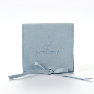 PackSecret OEM Custom Made Suede Jewelry Pouch Flap Packaging Pouch Microfiber Jewelry Pouch - Product Image 4
