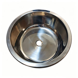 Fregadero de Barra Redondo de Doble Montaje con Diseño de Desbordamiento Seguro y Curvo, Personalizado, Impermeable, Apto para Autocaravanas, Yates y Automóviles - Product Image 2