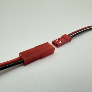 Adaptateur mâle/femelle SYP 2,54 mm 2 broches, cuivre étamé, gaine en silicone rouge, câble de raccordement pour moto IP65 - Product Image 4