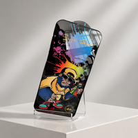 Protection d'écran en verre trempé de haute qualité A+++ pour téléphones mobiles, verre super clair à colle complète, anti-explosion pour smartphone