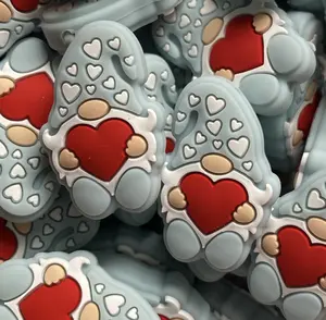 Valentijn Focale Kralen Siliconen Mickey Mouse Valentines Siliconen Kralen Valentijnsdag Siliconen Kralen Sleutelhanger