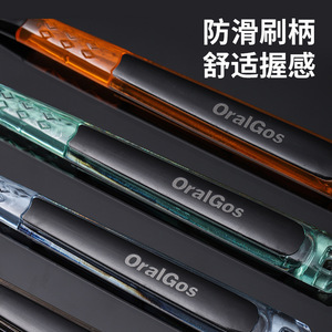 Cepillo de dientes OralGos para hombre, cerdas de dureza media para limpieza dental, uso adulto - Product Image 3