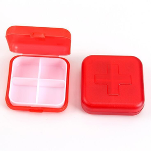 Portable Small Size Pill Organizer Plastic Case Travel Box for Pills & Jewelry, Sturdy Lightweight Plastic Container - Product Image 3