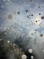 Effet spécial de scène 2 têtes RGBW 4in1 LED couleur bulle fumée brouillard machine à bulles pour événement de scène de fête de mariage en plein air