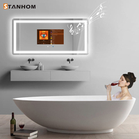 Miroir intelligent TV tactile WiFi Android STANHOM FCC CE RoHS pour salle de bain et salons