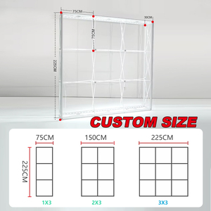 Tùy chỉnh mở rộng kích thước 10x10 quảng cáo hiển thị ánh sáng đứng LED Backdrop xách tay seg Pop Up Backlit hiển thị đứng - Product Image 5