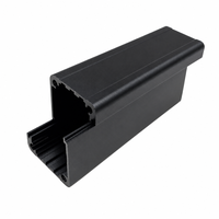 Boîtier miniature en aluminium anodisé noir 30*25mm, extrudé, pour module de capteur PCB 6063, longueur personnalisée