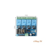 Módulo de relé inalámbrico ESP8266 ESP-01, 5V, 12V, 1, 2 y 4 vías, WiFi, para casa inteligente
