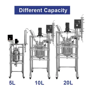 Lab1st réacteur chimique de laboratoire en acier inoxydable 150l 5L 10L 20L 50l 100l 200l pour l'extraction à l'éthanol