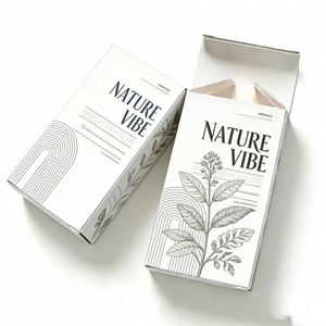 Eco-Friendly Skincare <b>Box</b> Recyclable Embossed Paper Beauty Makeup Storage and Skin Care Cosmetic Packaging <b>Box</b> <b>Gift</b> <b>Box</b> - Product Image 1