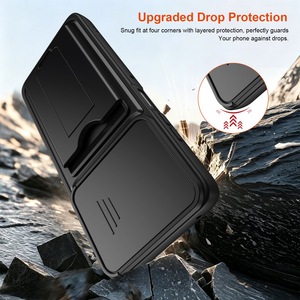 Étui de téléphone portable de luxe antichoc avec porte-cartes, support et fenêtre coulissante pour objectif, compatible Motorola Edge 70 Fusion X70 AIR SIGNATURE <span class=keywords><strong>5G</strong></span> - Product Image 3