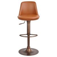 [En stock] Tabouret de bar Master Design, hauteur réglable, pivotant, luxe léger, usage domestique, cuir minimaliste italien