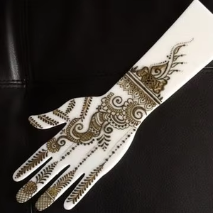Plantilla de mano de Henna de plástico <span class=keywords><strong>acrílico</strong></span> <span class=keywords><strong>para</strong></span> <span class=keywords><strong>practicar</strong></span> Tatuaje transparente mano y tablero <span class=keywords><strong>acrílico</strong></span> reutilizable - Product Image 2