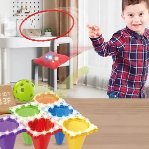3 IN 1 açık rekabetçi atmak oyunu oyuncak seti renkli yumuşak plastik kozalaklar atma oyuncak çocuk bulmacaları interaktif spor oyuncakları