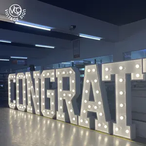 Wholesale 4ft Led Metal Channel Marquee Letters With High Quality Numbers Led 4 Ft Metal 3d Giant Hole Channel