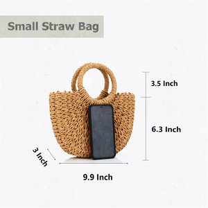 Basso Di Baggio Delle Donne Sagni Spalle Da Donna Donte Intrecciate Paglia Design Intrecciato Fornitori Borse Sacchetti In Pelle - Product Image 2