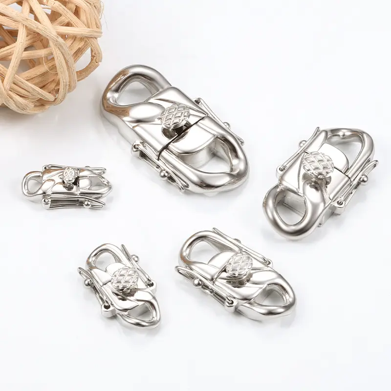 Hoyo high Quality Wholesales Stainless Steel Special Design Clasp For Cuban Chains Diy Jewelry Accessories & Findings