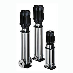 Pompe centrifuge verticale multi-étages haute pression 1,5 CV OEM en acier inoxydable pour système de circulation d'eau des bâtiments commerciaux - Product Image 5
