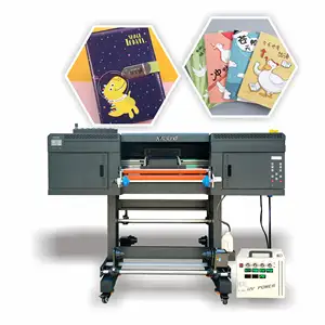 Roll To Roll Mini Bright Inkjet Color Multicolor Uv Dtf With Laminator Transfer Printing Printer