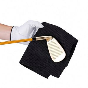 Serviette de golf personnalisée super absorbante brodée avec logo sur mesure - Product Image 1