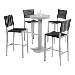Mesa de <span class=keywords><strong>Bar</strong></span> de lujo, mesa de <span class=keywords><strong>Bar</strong></span> redonda, de pie, de vidrio, blanco, para ocio - Product Image 5