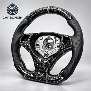 Volant de voiture en cuir et fibre de carbone forgée pour BMW E92 E90 E91 E93 E82 E88 E87 E84 E89 G20 F20 E92 F30 F32 E87 E91 X5 F15 - Product Image 3